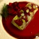 Sweet Tamagoyaki With Strawberry Compote & Almonds Topping